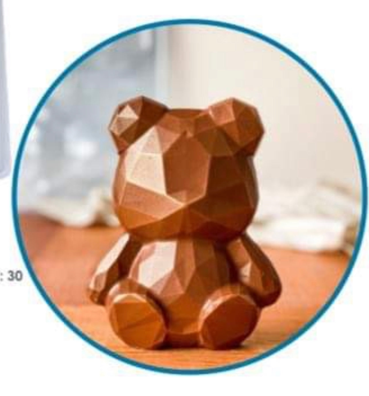 Diamond Teddy Bear (Big Breakable) - 3 Part Chocolate Mold