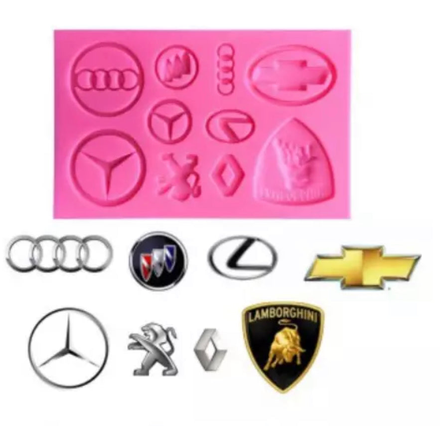 Car Logo Brand Names – Silicone Mold – Alani's Boutique Co
