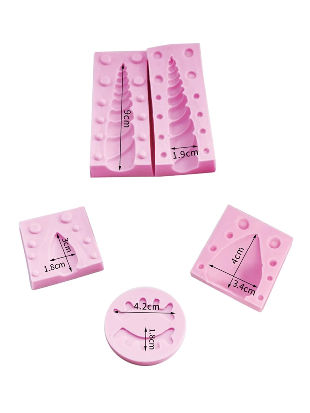 Unicorn 5pcs Set Silicone Mold