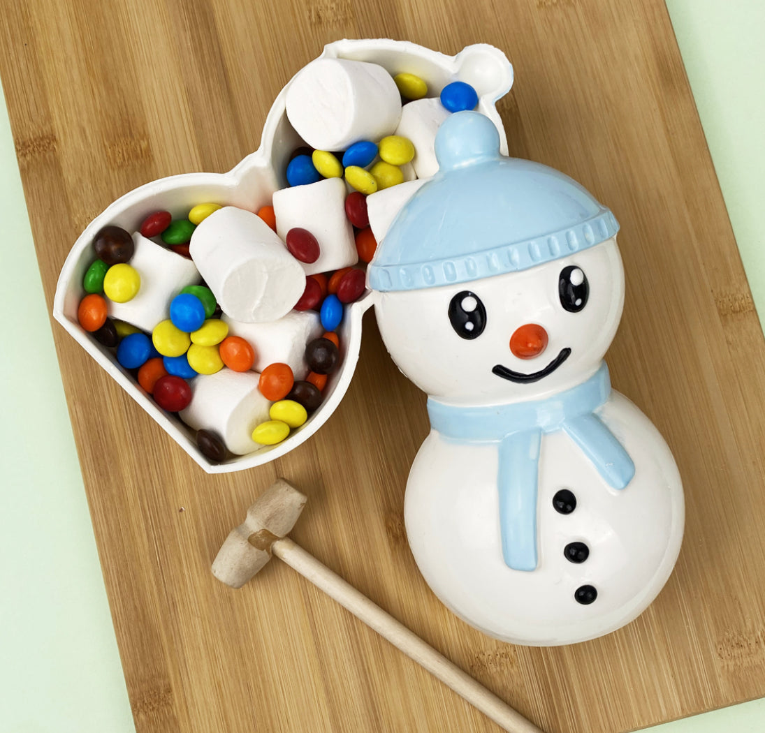 New Breakable Snowman - 3 Part Chocolate Mold