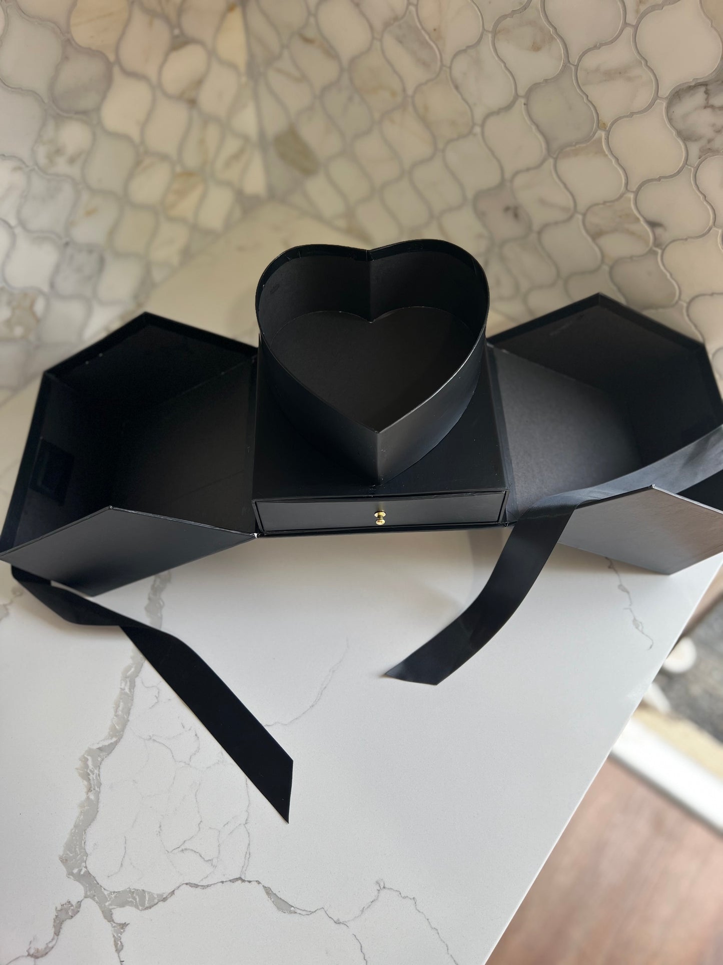 Square Heart Drawer Box - Limited Qty