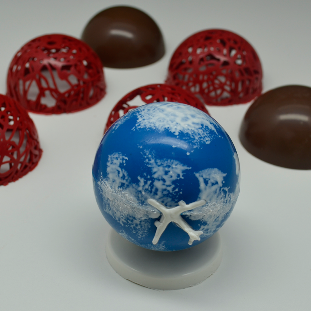70mm Sphere Hot Cocoa Bomb - 3 Part Chocolate Mold