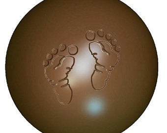 Baby Feet 60mm Sphere Chocolate Mold - Fill and Dump