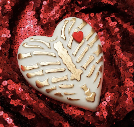 Skeleton Heart Mold - 3 Part Chocolate Mold
