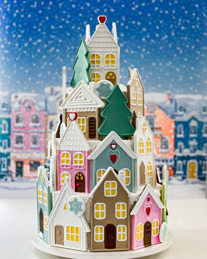 Christmas House - 1 Piece Chocolate Mold