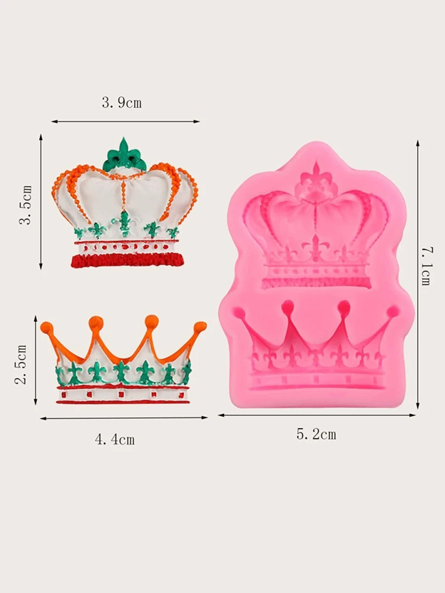 Crown King and Queen Silicone Mold