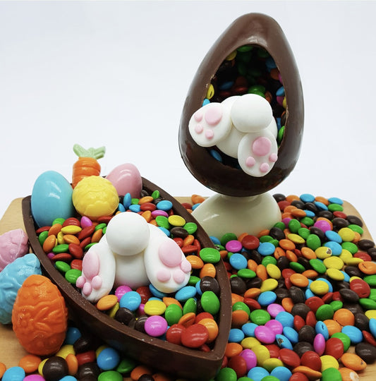 Plain Easter Egg with Hole 150g - 3 Part Chocolate Mold