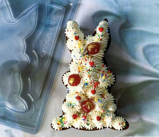 Easter Rabbit Flat - 3 Part Chocolate Mold