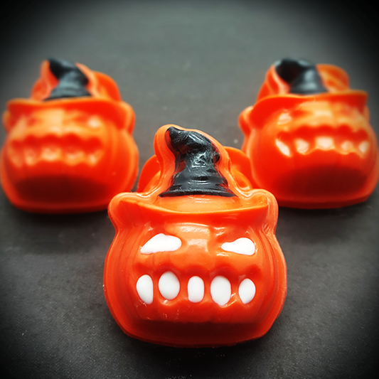 Jack O Lantern with Hat Coco Bomb Size (50mm) - 3 Part Chocolate Mold