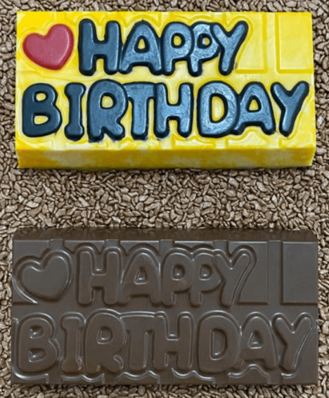 Happy Birthday Bar - 3 Part Chocolate Mold