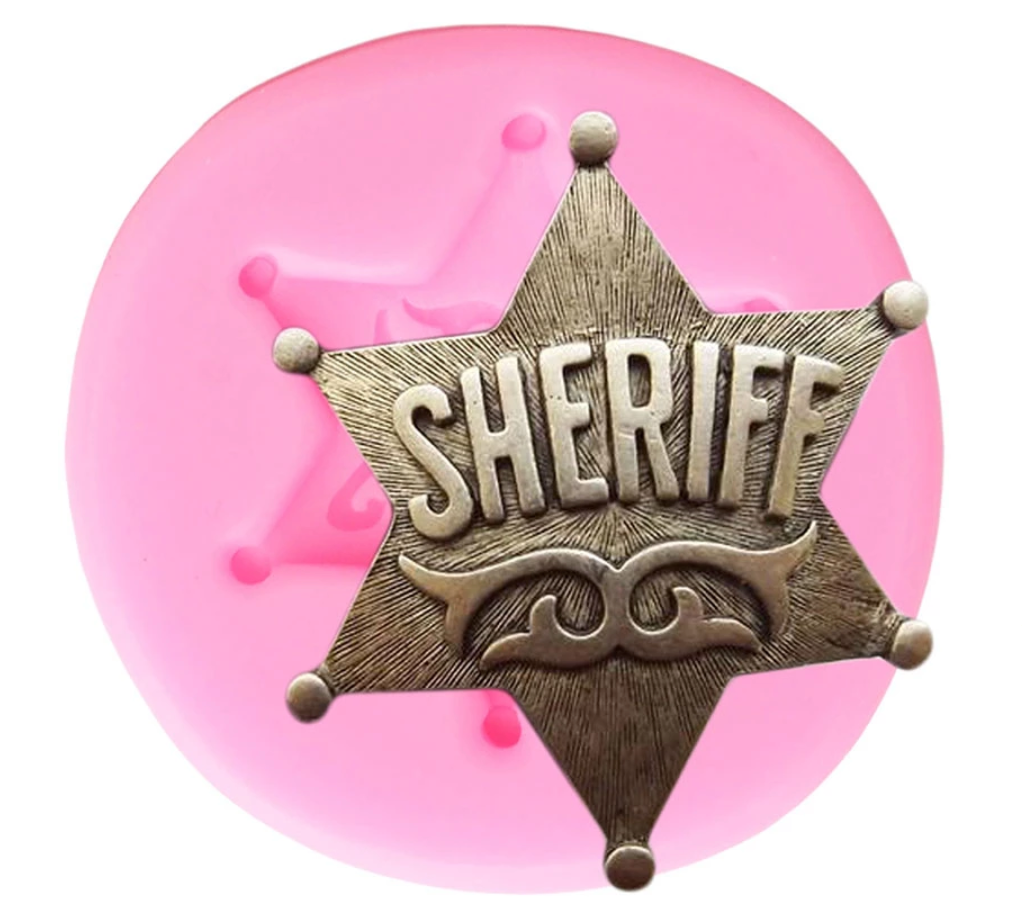 Sheriff Badge Silicone Mold