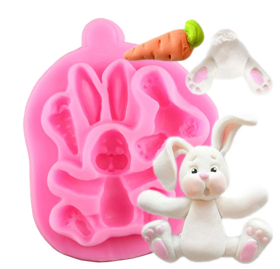 Easter Bunny Silicone Molds 3D
