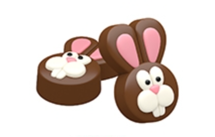 Mini Easter Bunny Oreo Cookie Chocolate Mold