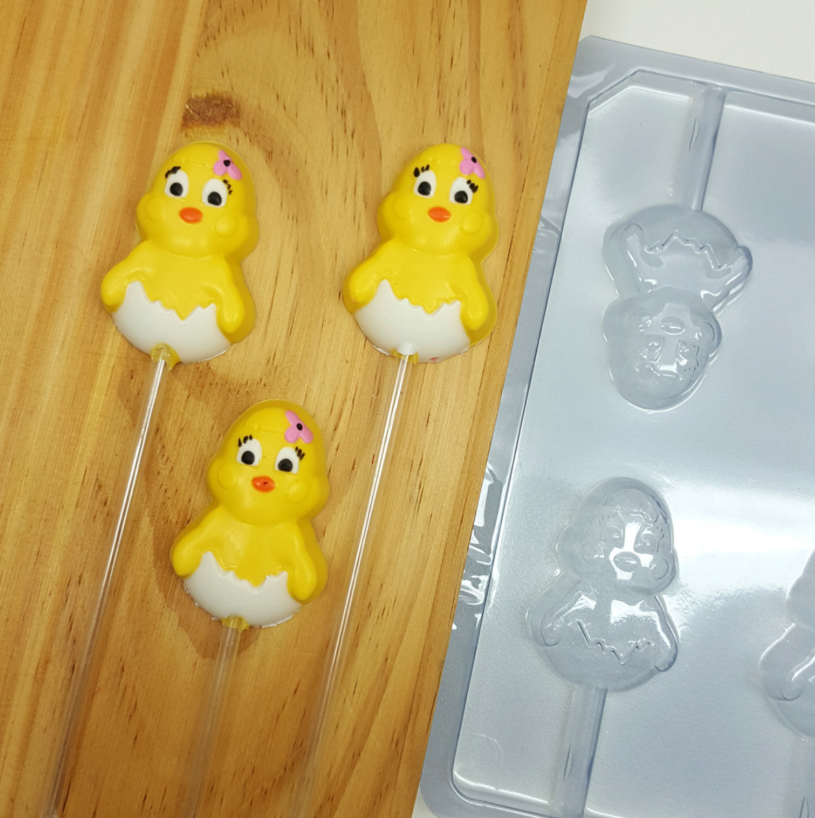 Easter Baby Chick Sucker - Fill and Dump Chocolate Mold