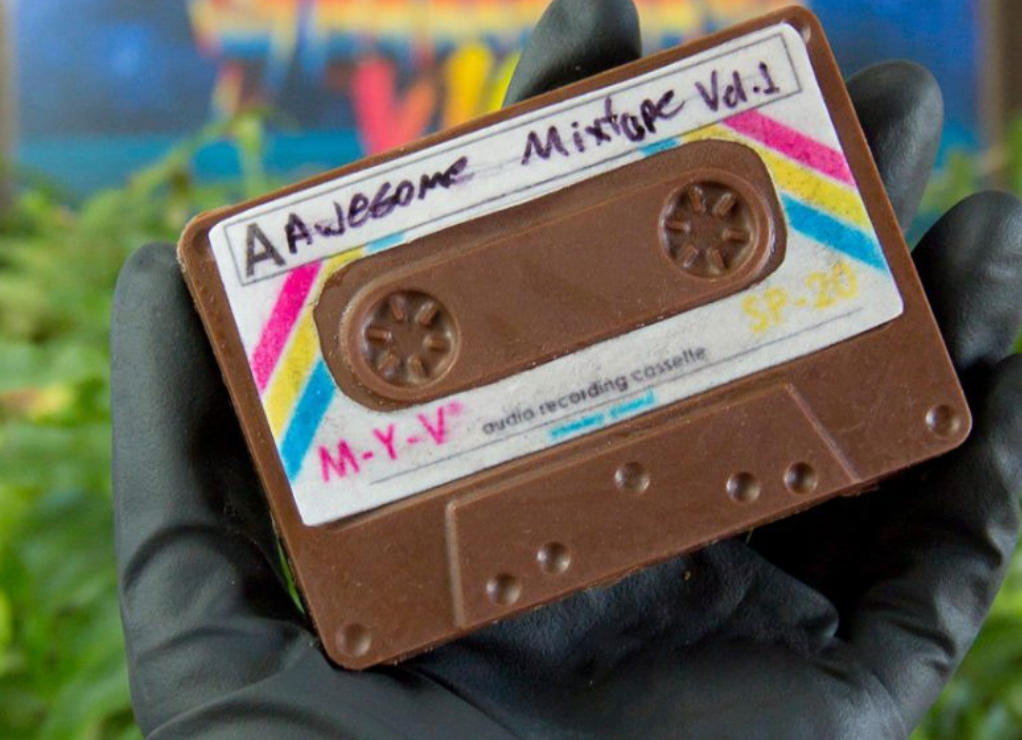 Cute Cassette Tape - 3 Piece Chocolate Mold