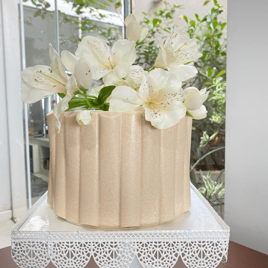 Origami Semi-Cylinder Cake - Chocolate Mold