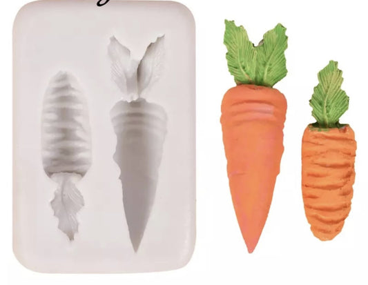 Tiny Silicon Carrot - Fill and Dump Chocolate Mold