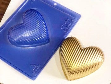 Striped Heart - 3 Part Chocolate Mold 500g