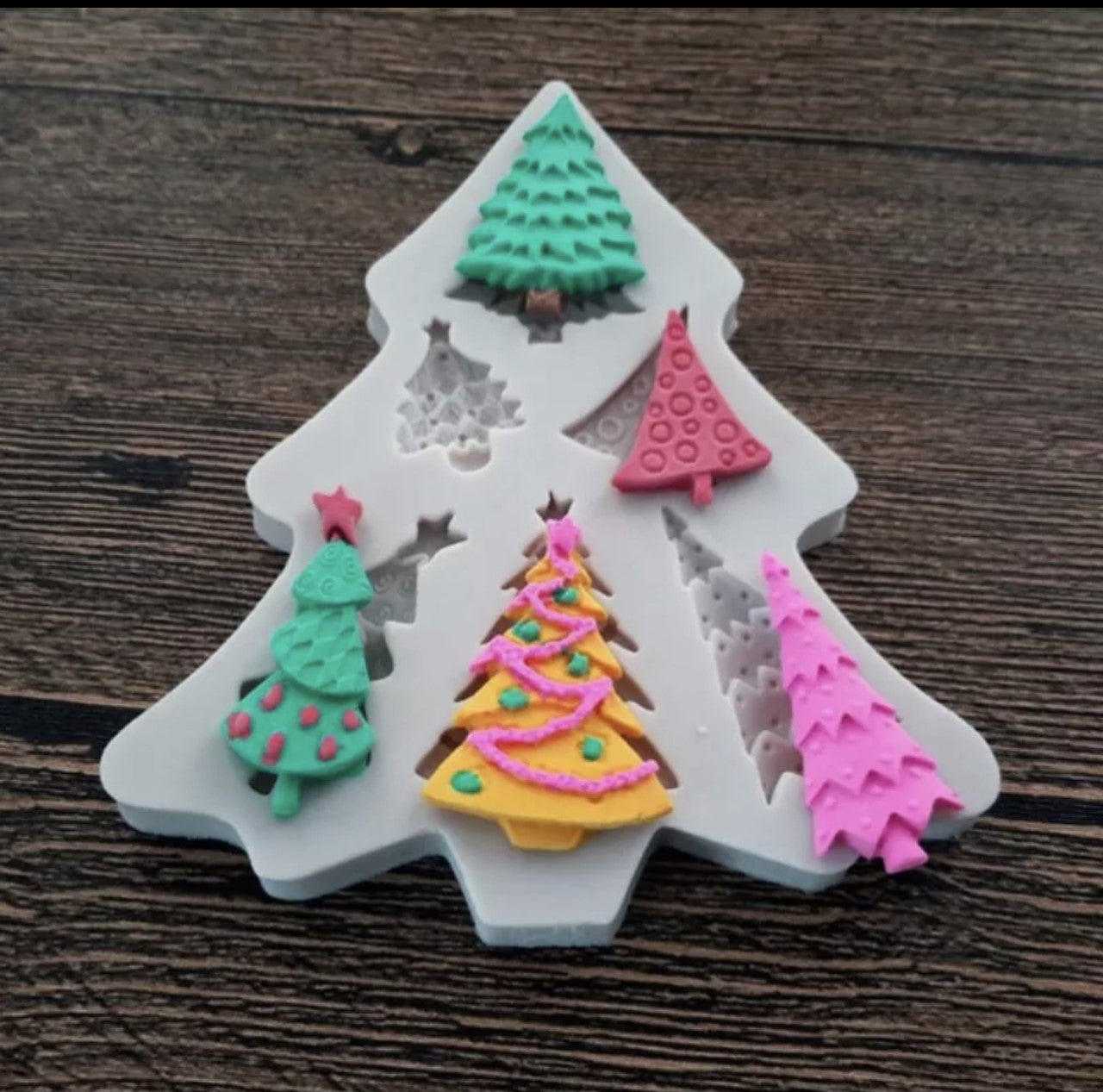 Christmas Tree Decorated Silicone Mold
